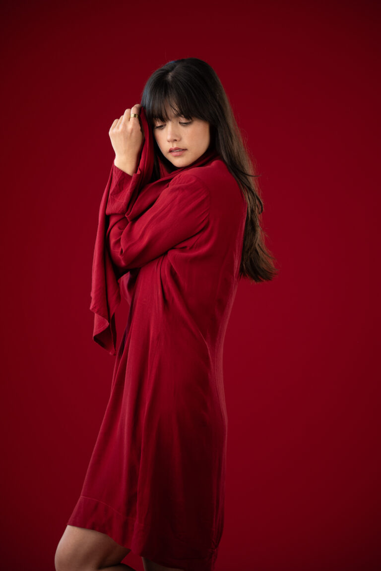 Cog Creative Space Studio backdrop colour - Tequila Sunset Red